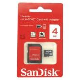 Cartão de memoria sandisk 4 gigas